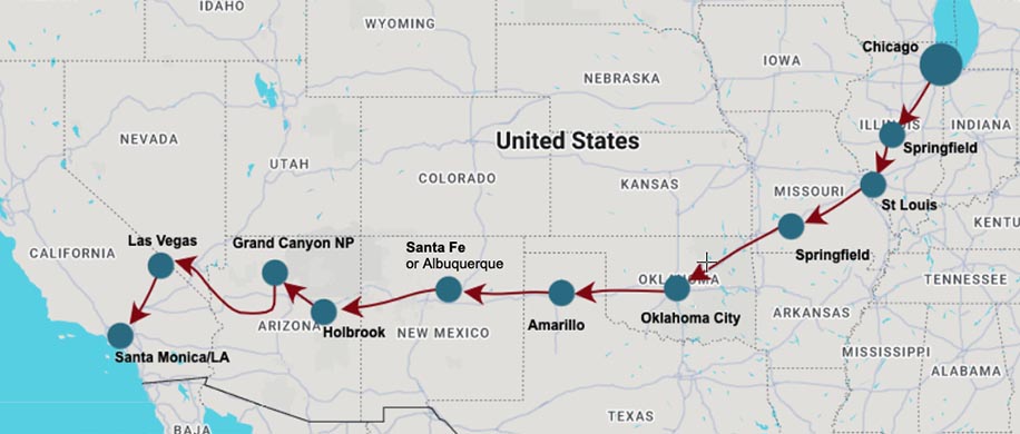 route 66 map